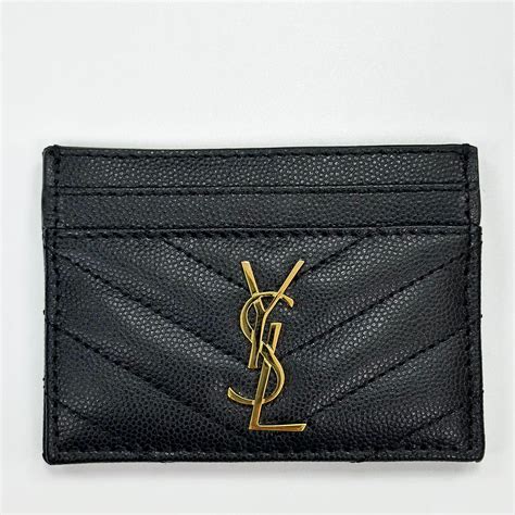 portacarte ysl rosa metallizzato